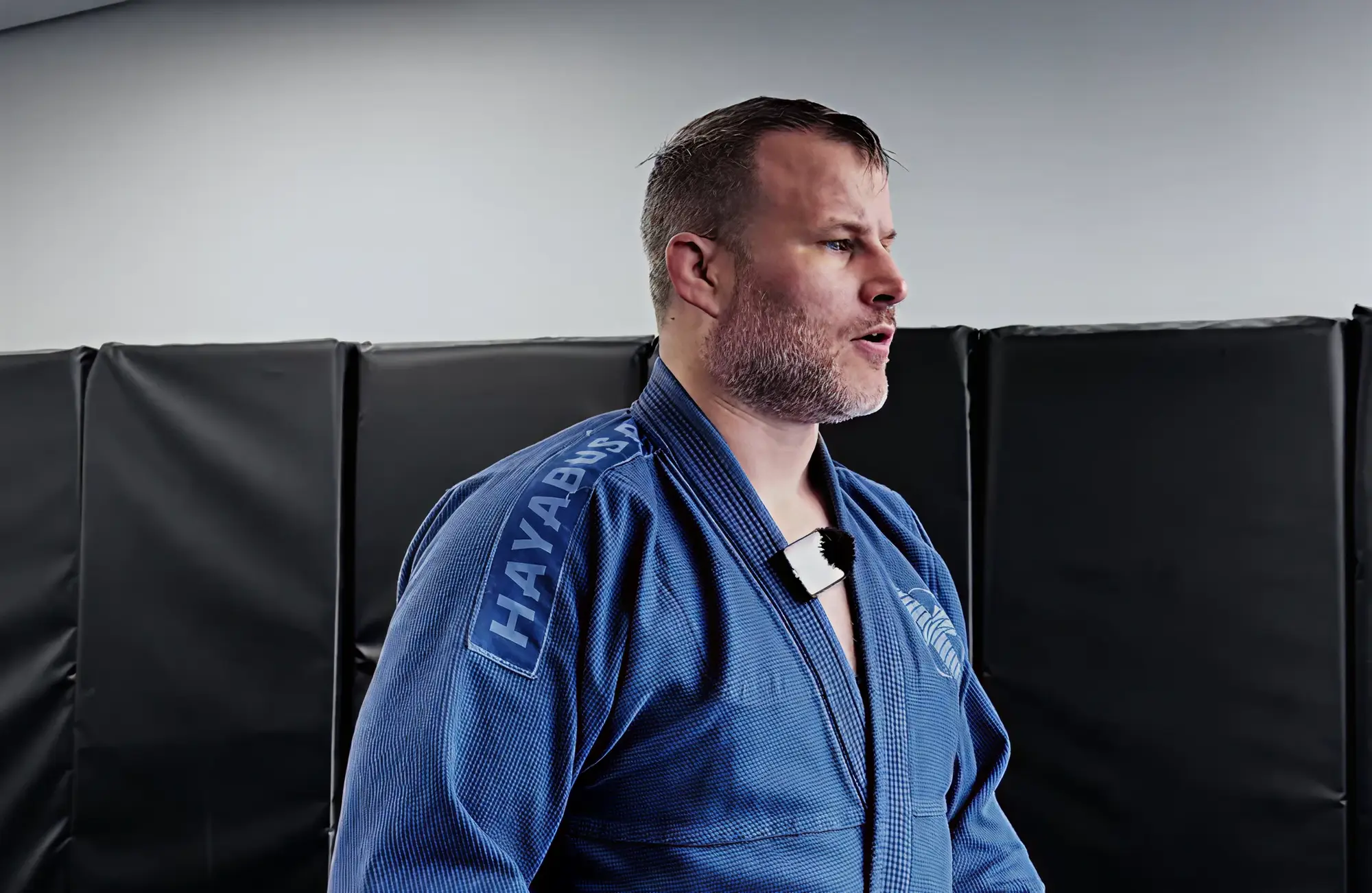Brett Linebarger training at Daniel Gracie Delco