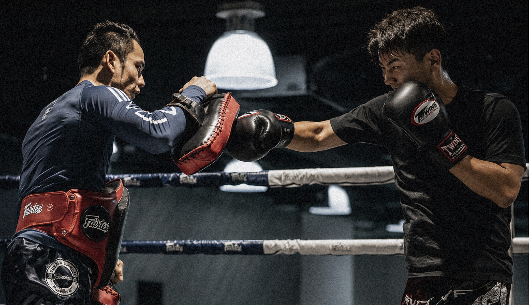 Muay Thai striking training at Daniel Gracie Delco